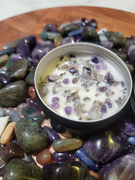 Calm & Cleanse Crystal Spirit Candle